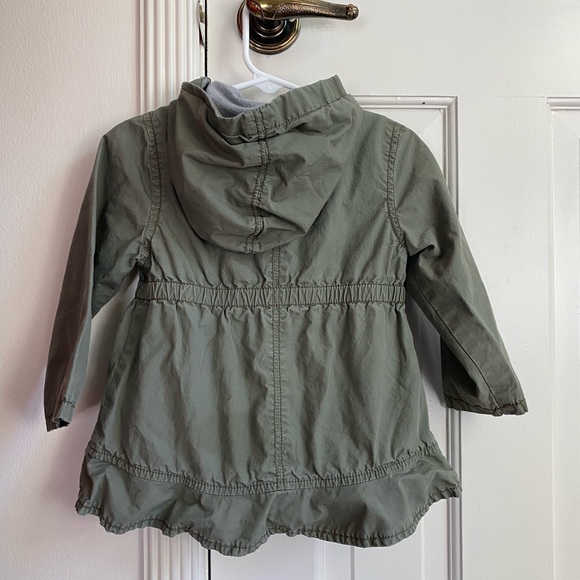 Old Navy Peplum Army Green Jacket 18-24 months - Picture 2 of 3